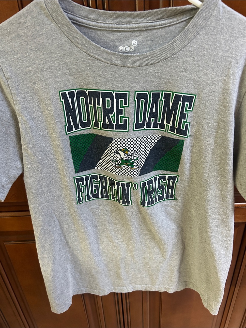 Genuine Merchandise Gray Notre Dame Fightin' Irish Short Sleeve Tee